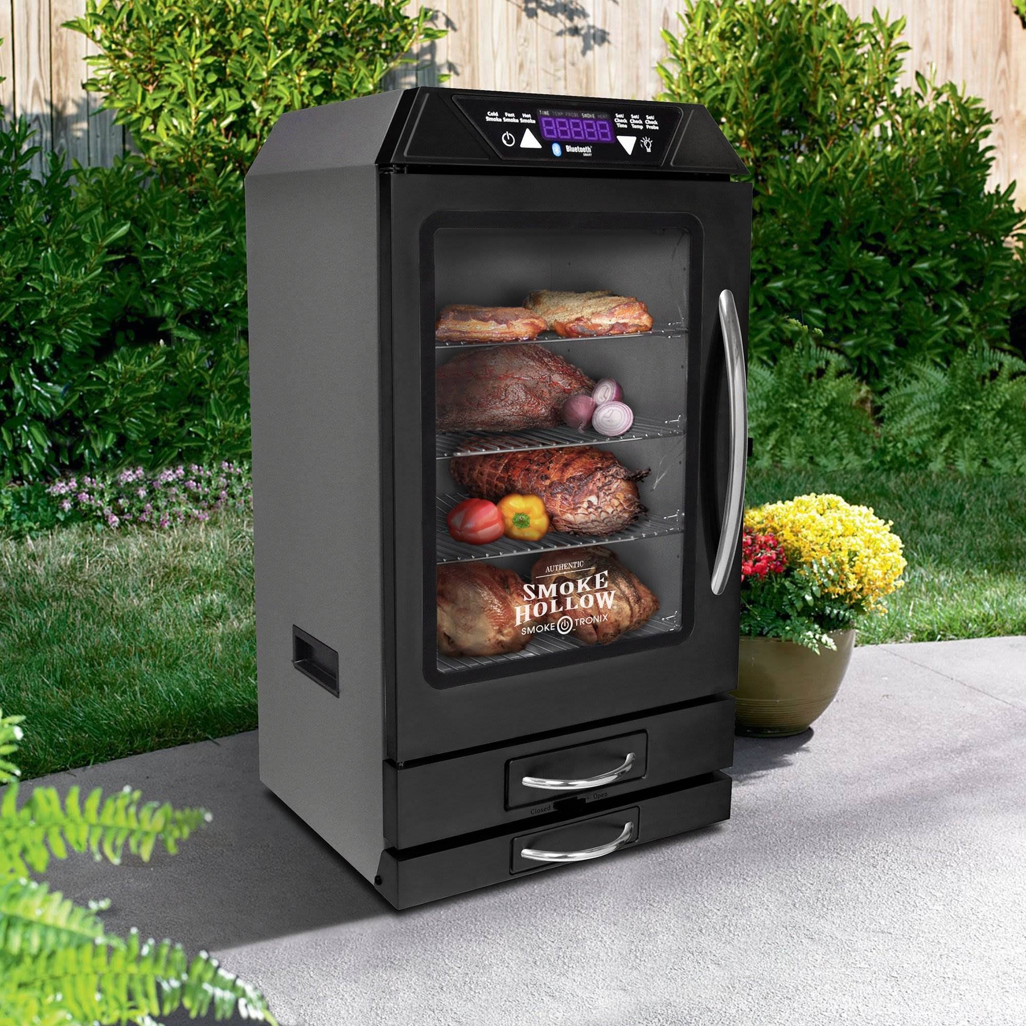 Smoke Hollow D4015B Tronix 40×22 Digital Smoker with Bluetooth, Black