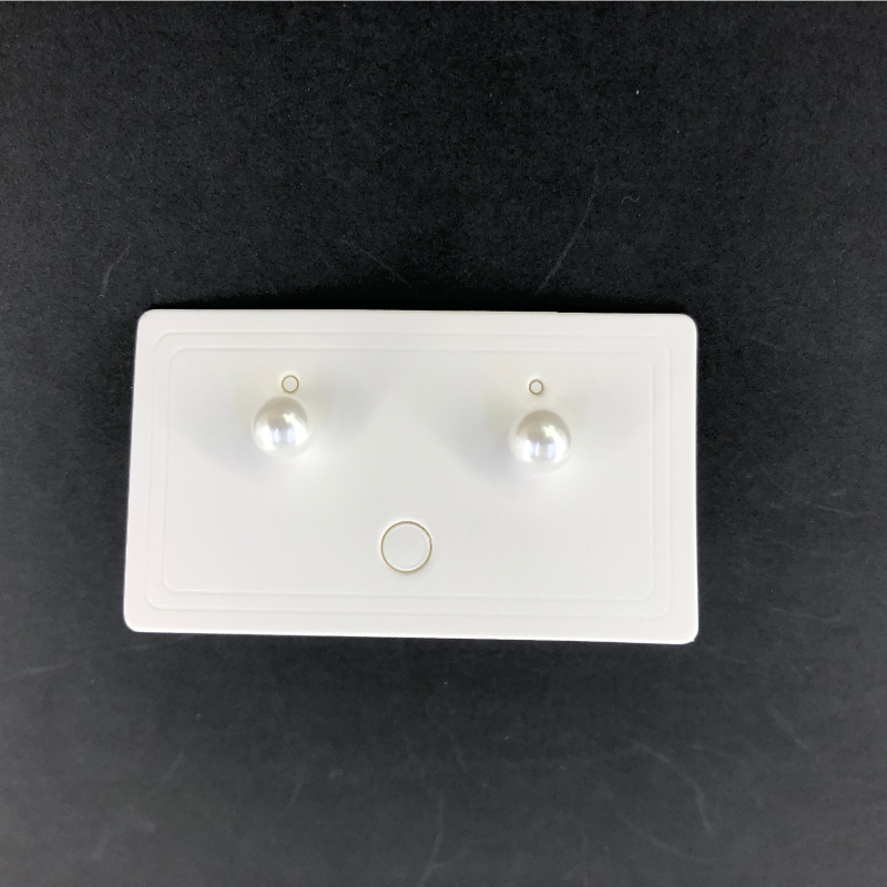 ECGIFT ER009 S925 Silver Needle Pearl Double D Pendant Earrings Korean Styles Elegant Short 2ways for Wearing