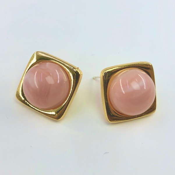 ECGIFT ER031 S925 Opal Planet Stone Stud Fashion Lady's Hypoallergenic New Trend Fashion Elegant Simple Ins Po