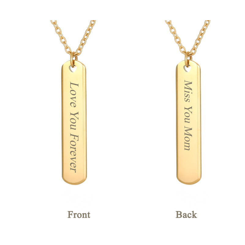 ECGIFT NE015 Personalized Birth Flowers Necklace With Engraved Names Birthday 's Gift For Best Friend Fashion Jewelry Gift For Lover