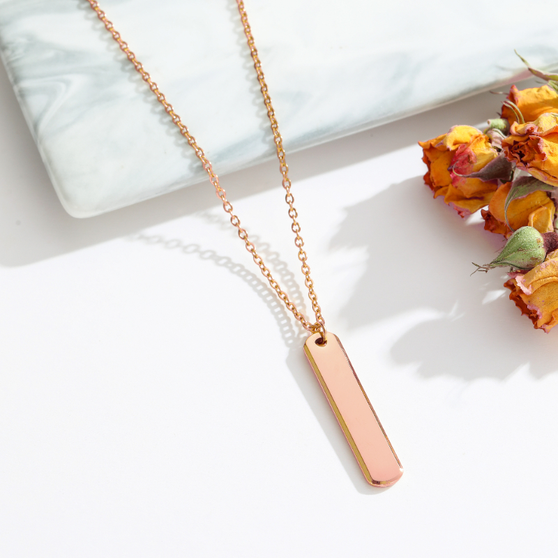 ECGIFT NE015 Personalized Birth Flowers Necklace With Engraved Names Birthday 's Gift For Best Friend Fashion Jewelry Gift For Lover