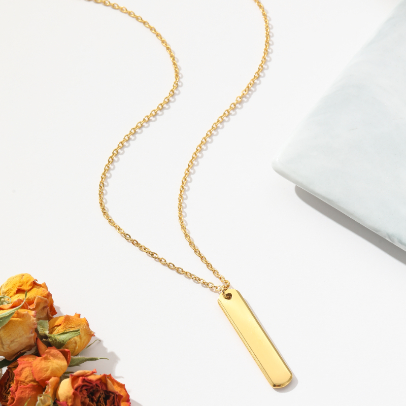 ECGIFT NE015 Personalized Birth Flowers Necklace With Engraved Names Birthday 's Gift For Best Friend Fashion Jewelry Gift For Lover