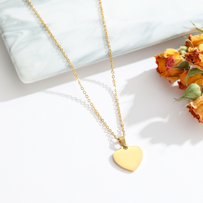 ECGIFT NE004 Personalized Heart Sharp Necalace With Custom Name Gift For Lover Wife Fashion Jewelry Gift For Friend