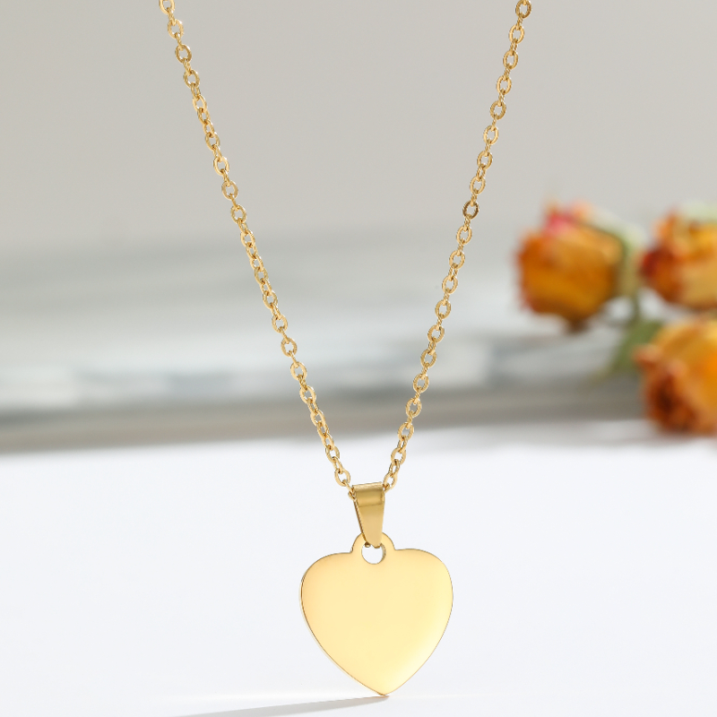 ECGIFT NE004 Personalized Heart Sharp Necalace With Custom Name Gift For Lover Wife Fashion Jewelry Gift For Friend