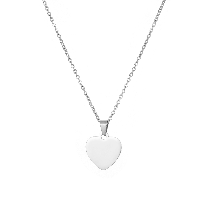 ECGIFT NE004 Personalized Heart Sharp Necalace With Custom Name Gift For Lover Wife Fashion Jewelry Gift For Friend