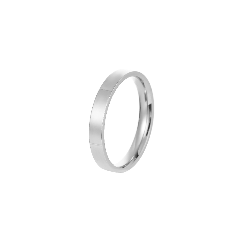 ECGIFT RI001 Hypoallergenic Stainless Steel Engraved Ring - Custom Name & Date Jewelry for Anniversaries, Quick Shipping & Free Gift Box