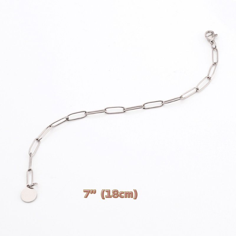 ECGIFT BR036 Personalized Engraved Disc Bracelet With 3 Size Customized Family Name Bracelet Mother's Day Birthday Gift For Grandma Mom And Baby