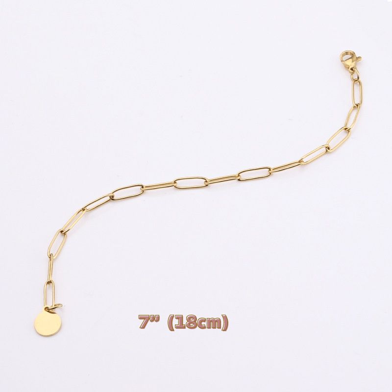 ECGIFT BR036 Personalized Engraved Disc Bracelet With 3 Size Customized Family Name Bracelet Mother's Day Birthday Gift For Grandma Mom And Baby