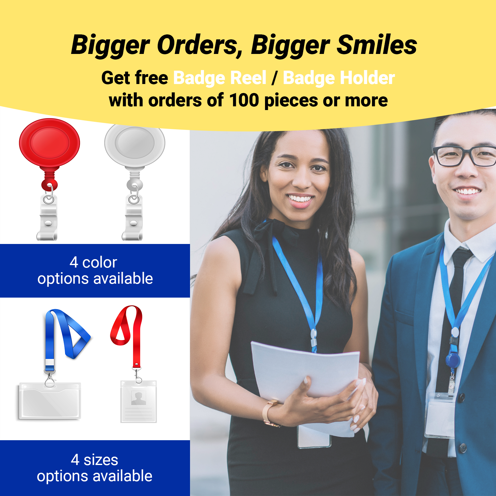 ECGIFT LA001 Custom 2-Sided Lanyards | 20pcs MOQ | Free Design + 4H Preview | 4 Free Attachments | Event & Branding Essential