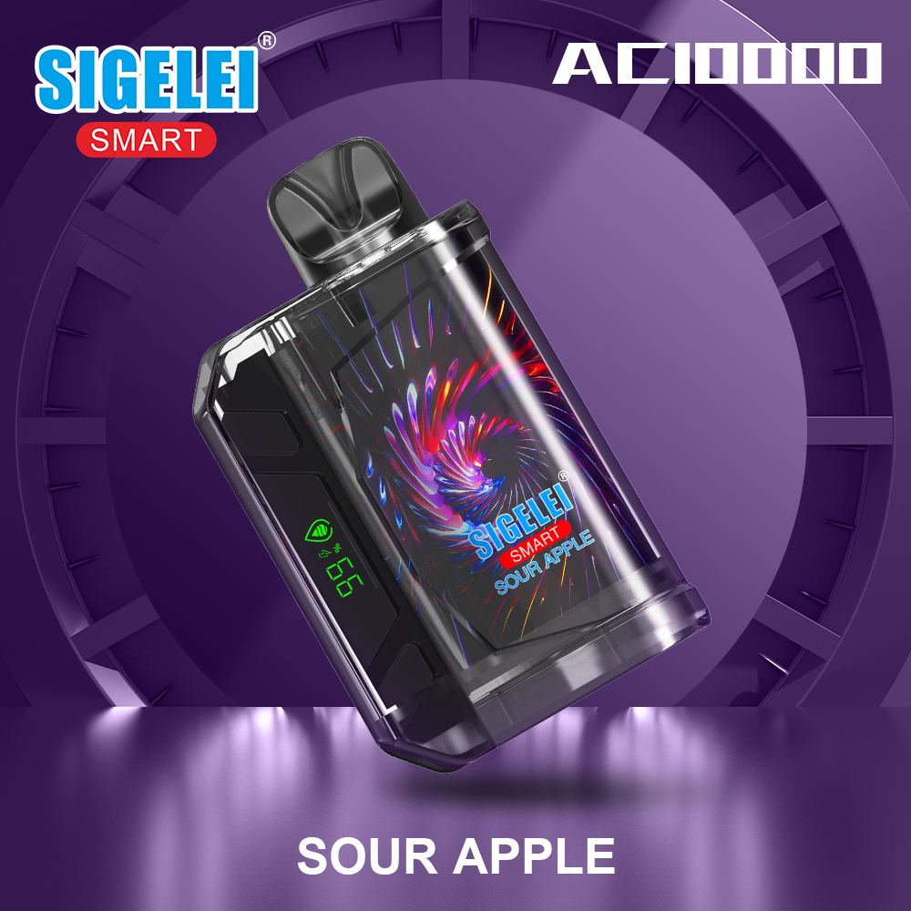 SIGELEI SMART AC 10000 puffs Disposable Vape SOUR APPLE Flavor