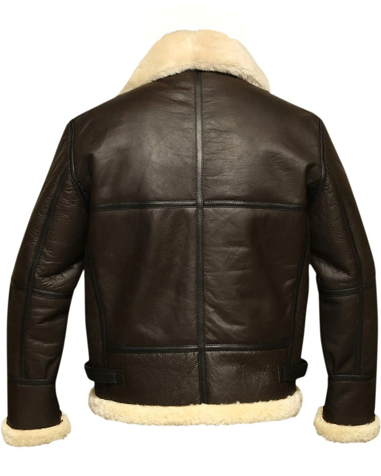 Aviator Bomber Jacket B3 Shearling Sheepskin Leather