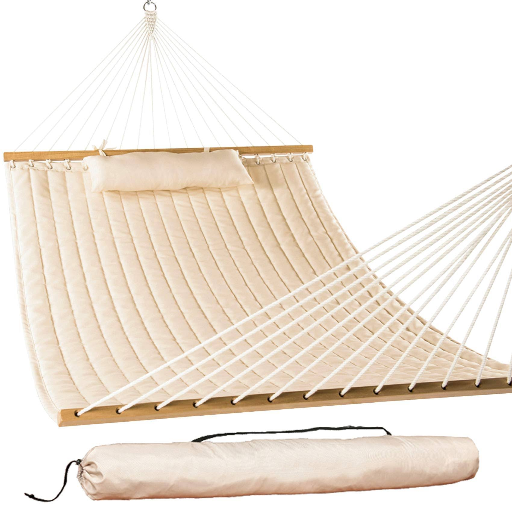 Lazy Daze Classic Hammocks Double Quilted Fabric Swing with Pillow ...