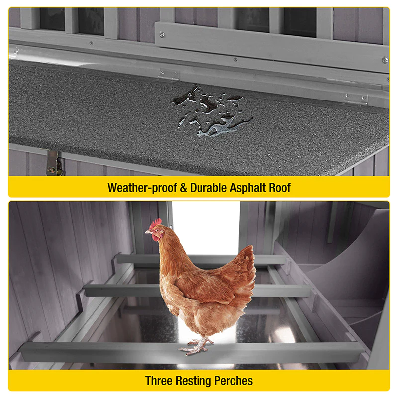 AivituvinAIR96 ExtraLarge Chicken Coop with Big Wheels for 68