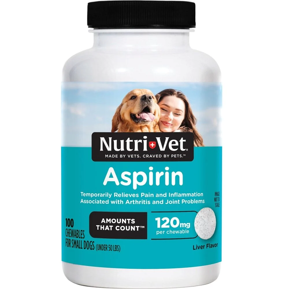 NutriVet K9 Aspirin Liver Chewables Small Dogs 100ct (120mg) Best Store