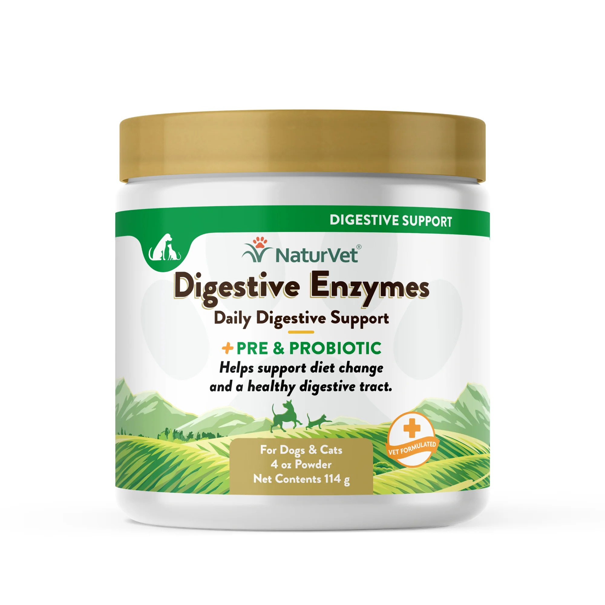 NaturVet Digestive Enzymes Plus Probiotic Powder Best Store
