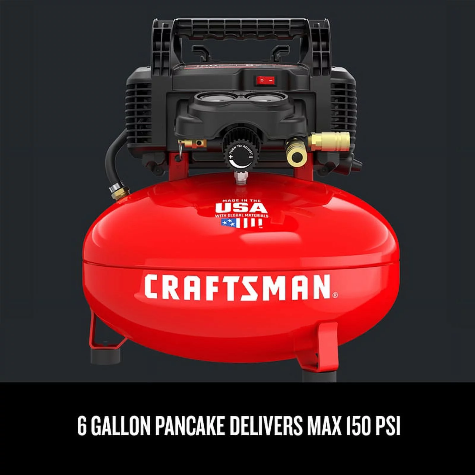 Craftsman 6 gal Pancake Portable Air Compressor 150 psi 0.8 HP Best Store