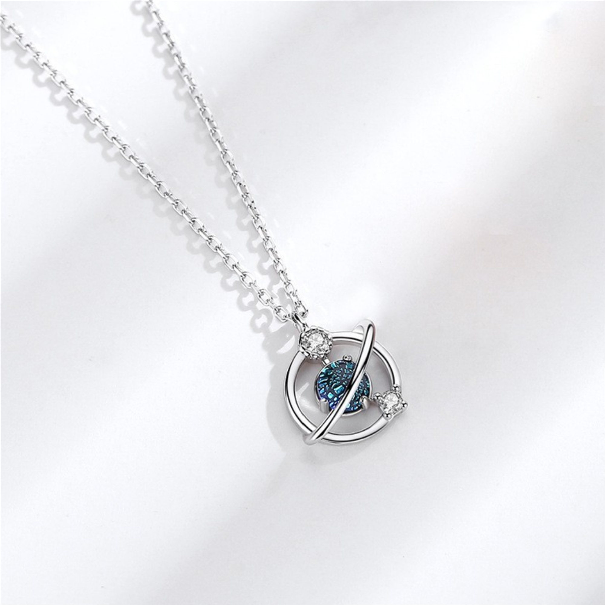 saturn necklace