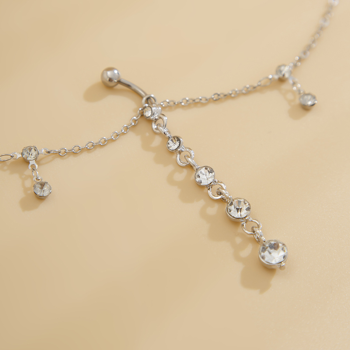 diamond navel piercing