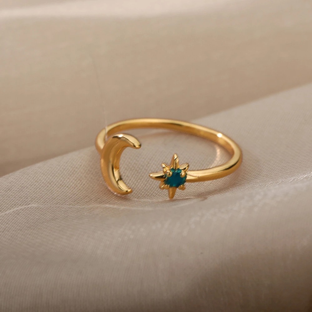 sun and moon ring