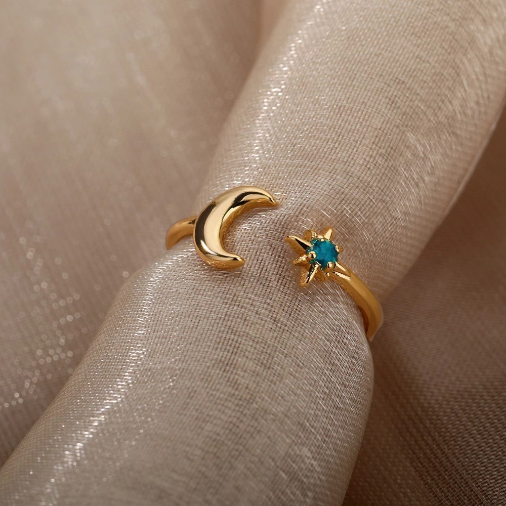 sun and moon ring