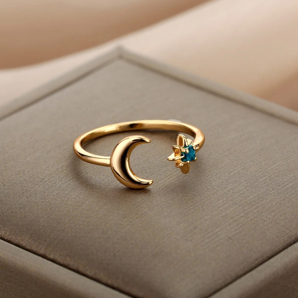 sun and moon ring