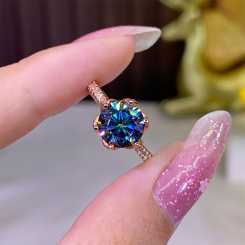 Alexandrite Ring With Moonstone