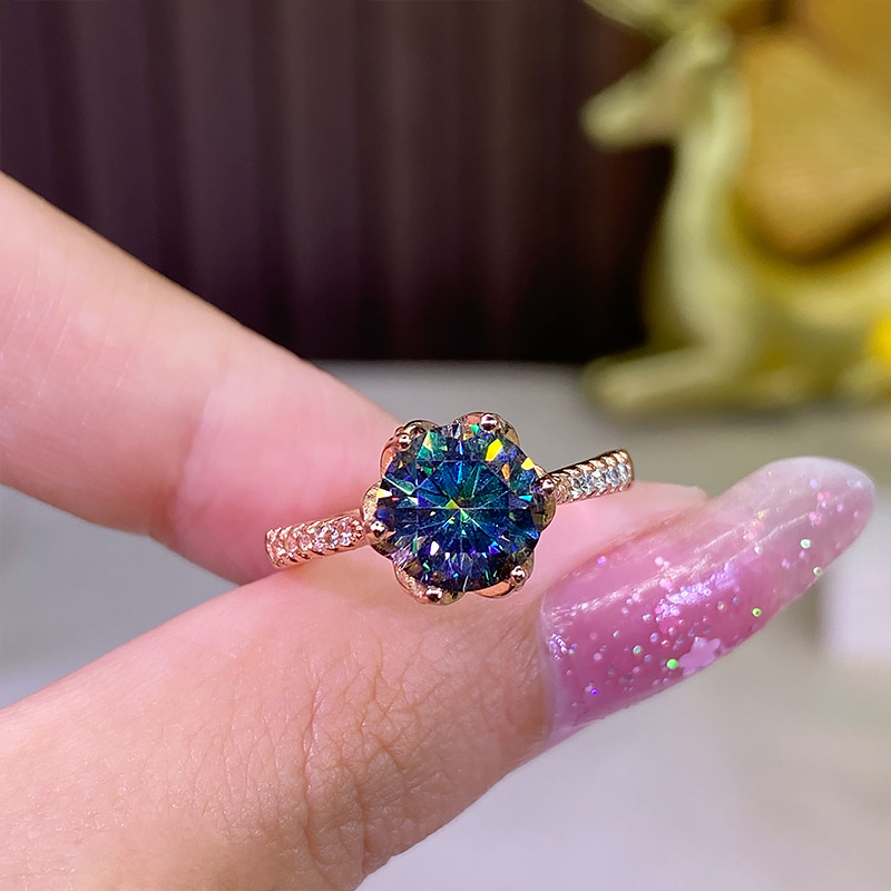 Alexandrite Ring With Moonstone