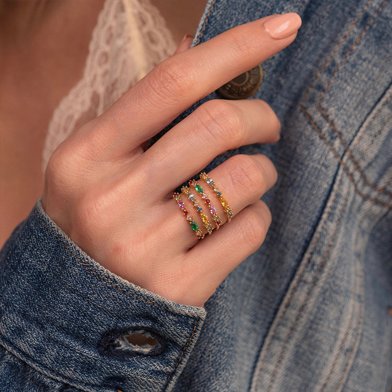 stackable birthstone rings