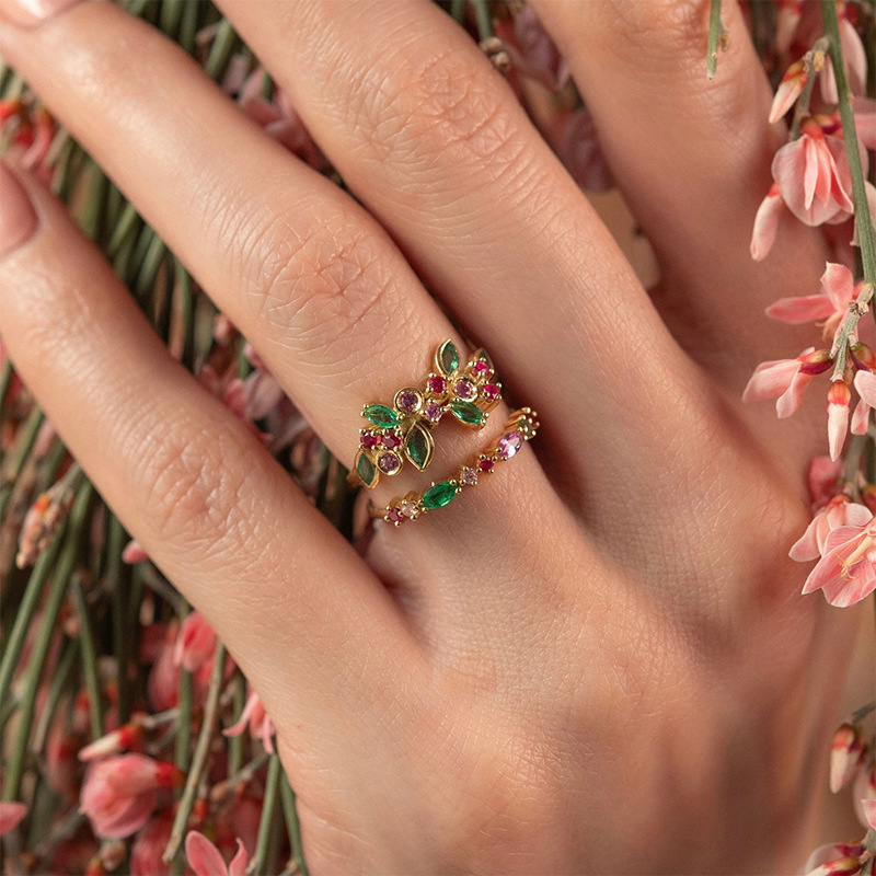 stackable birthstone rings