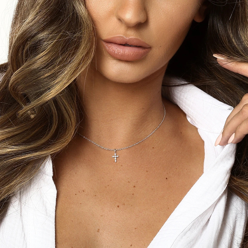 diamond cross necklace
