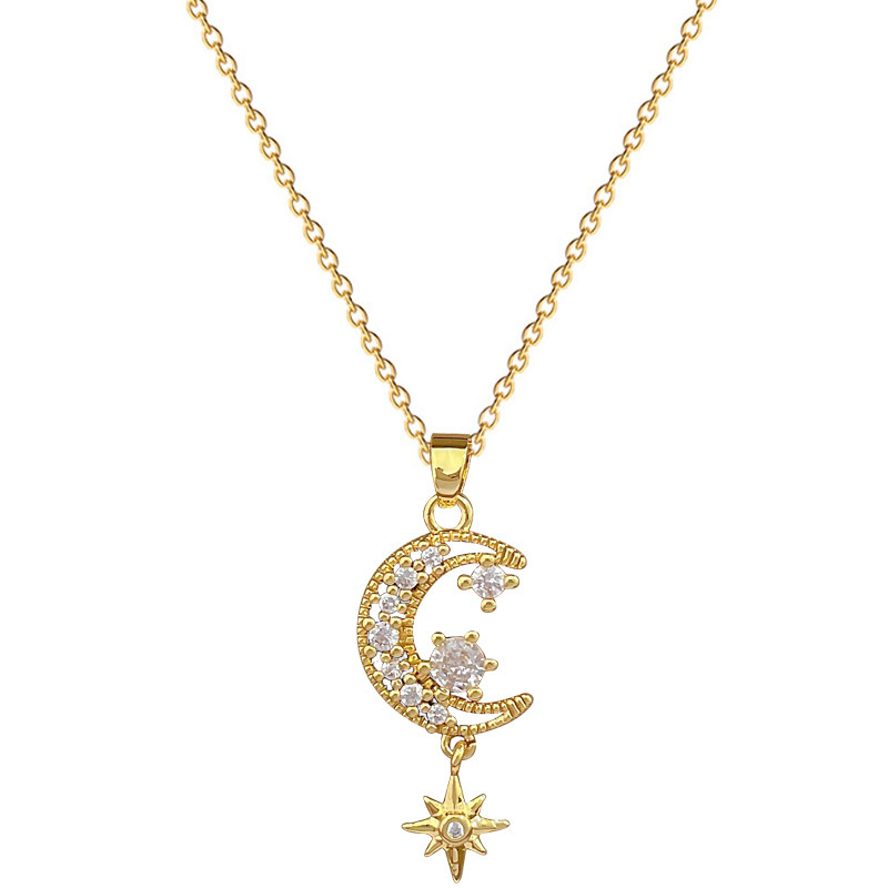 Moon And Star Necklace