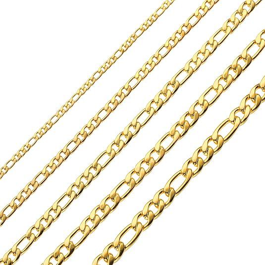 Gold Figaro Necklace For Men