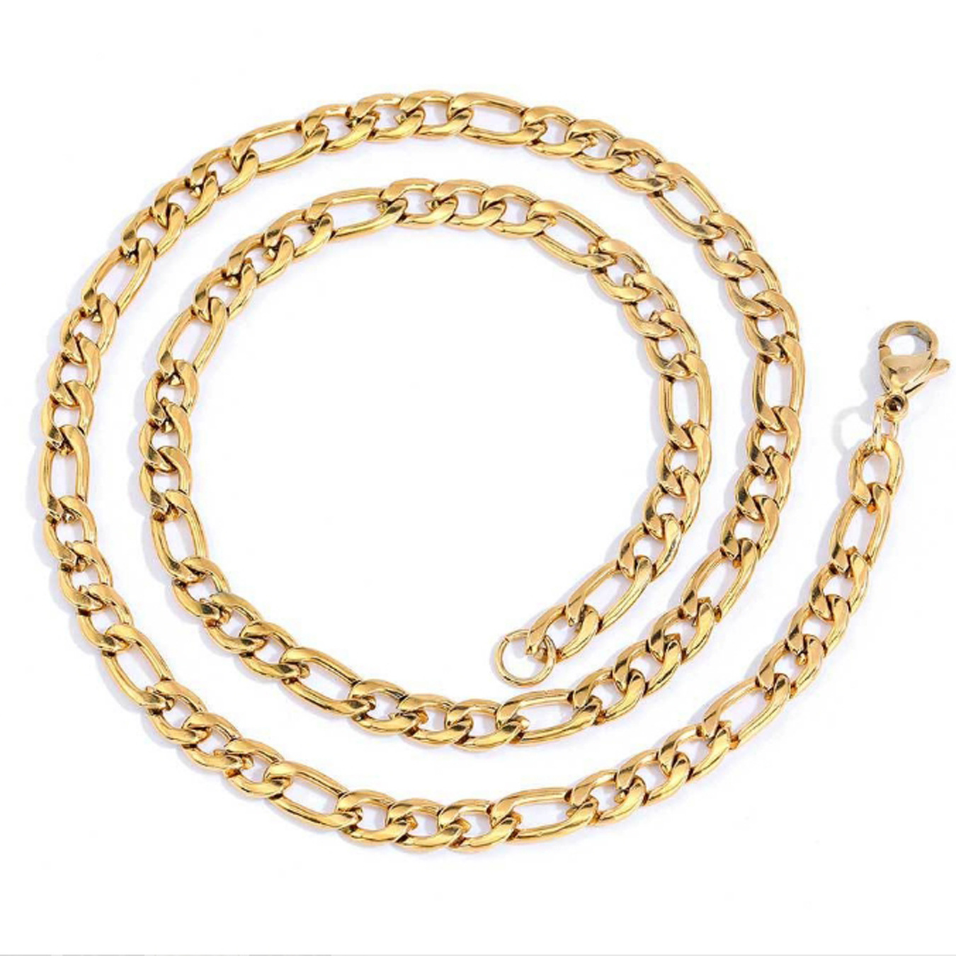 Gold Figaro Necklace For Men