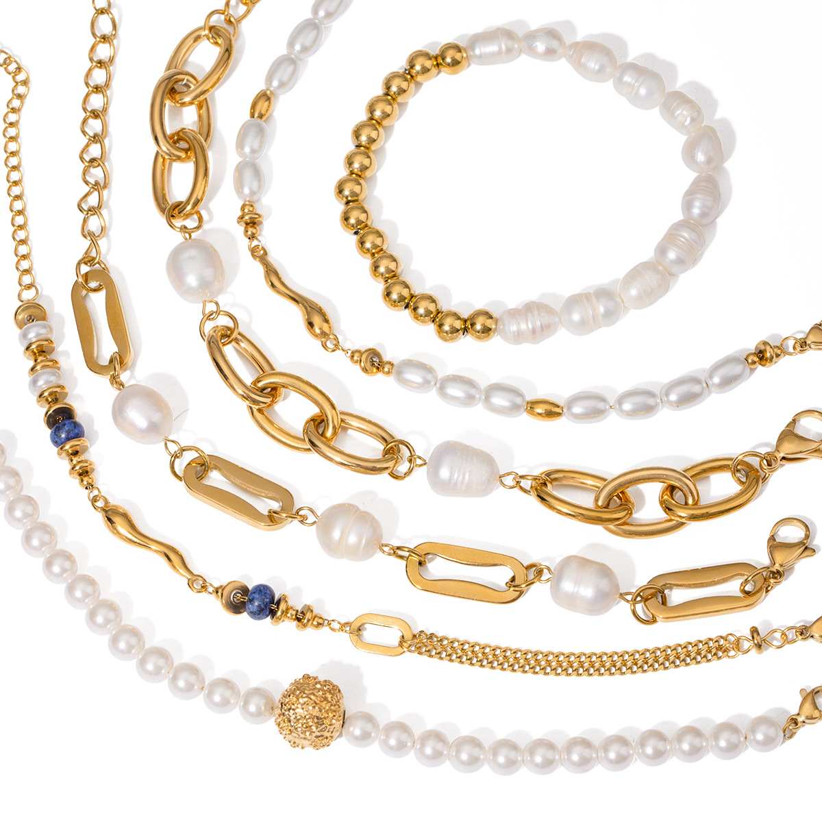 pearl and gold bracelet