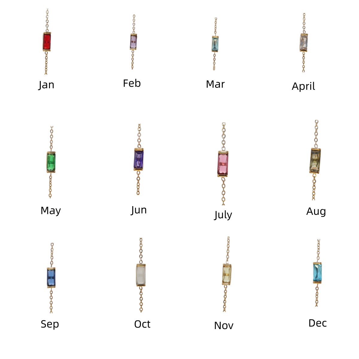 December Birthstone Bracelet