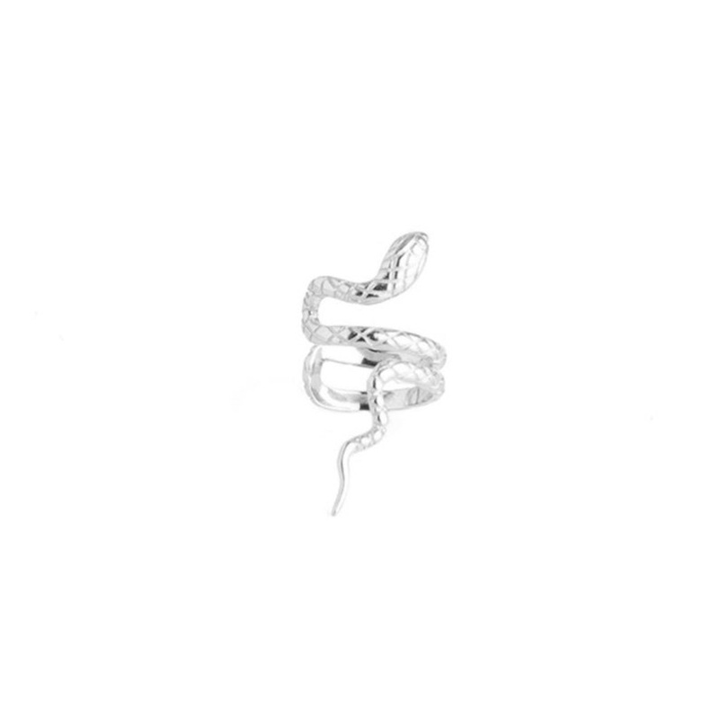 gold snake earrings