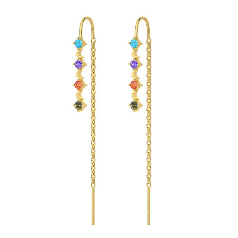 gold threader earrings