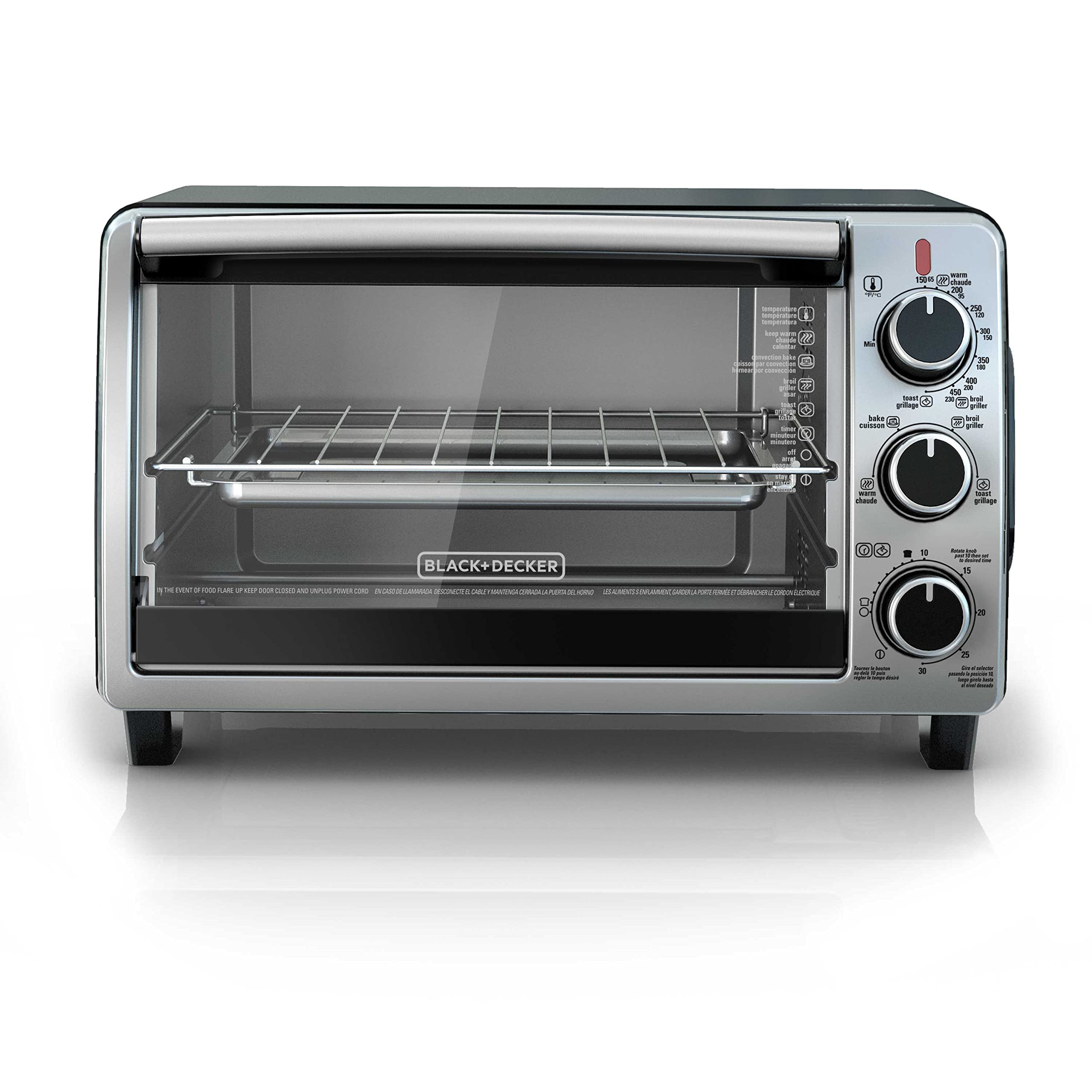 Black & Decker To1950Sbd Black 6 Slice Toaster Oven