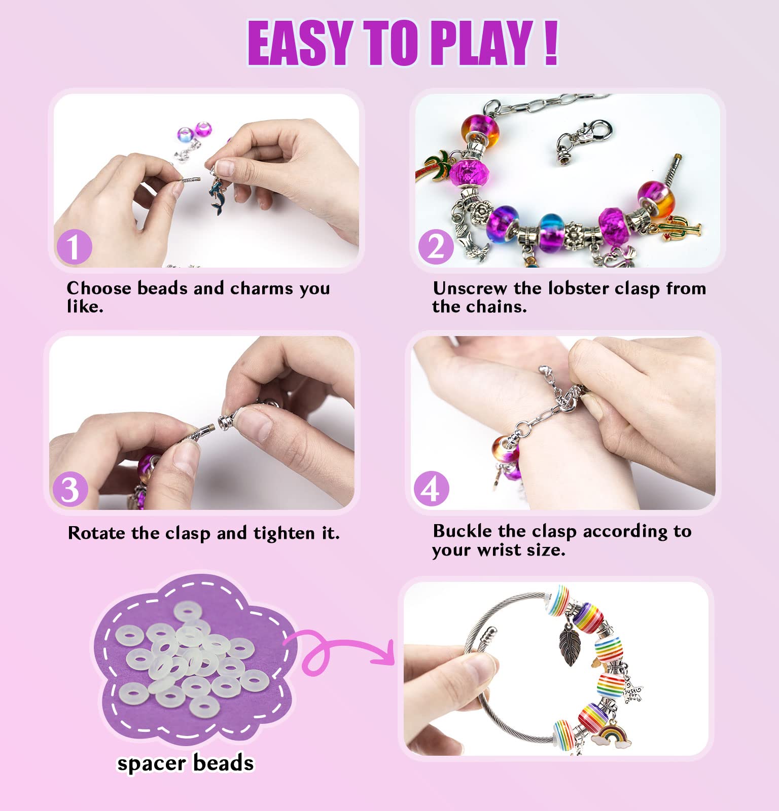 Charm Bracelet Making Kit - Temu