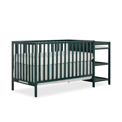 Convertible crib with outlet changer