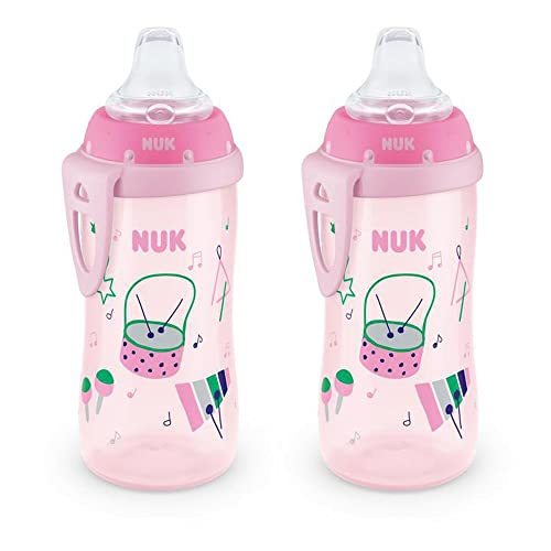 Red Nuk Minnie Mouse Bottle to Cup Transition Silicone Spout Sippy Toddler  10oz