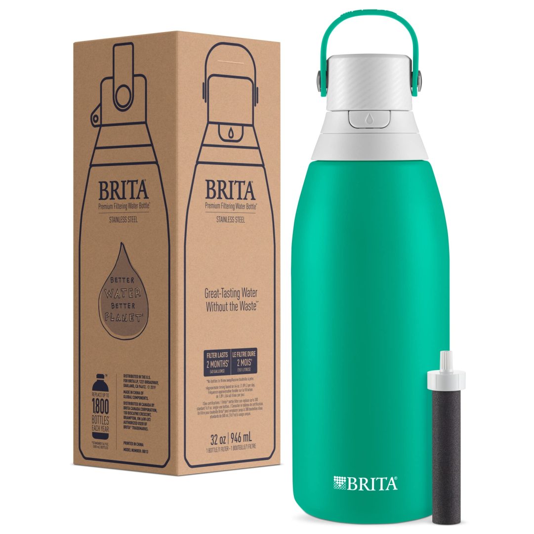 Brita + Insulated Filtered Water Bottle With Straw