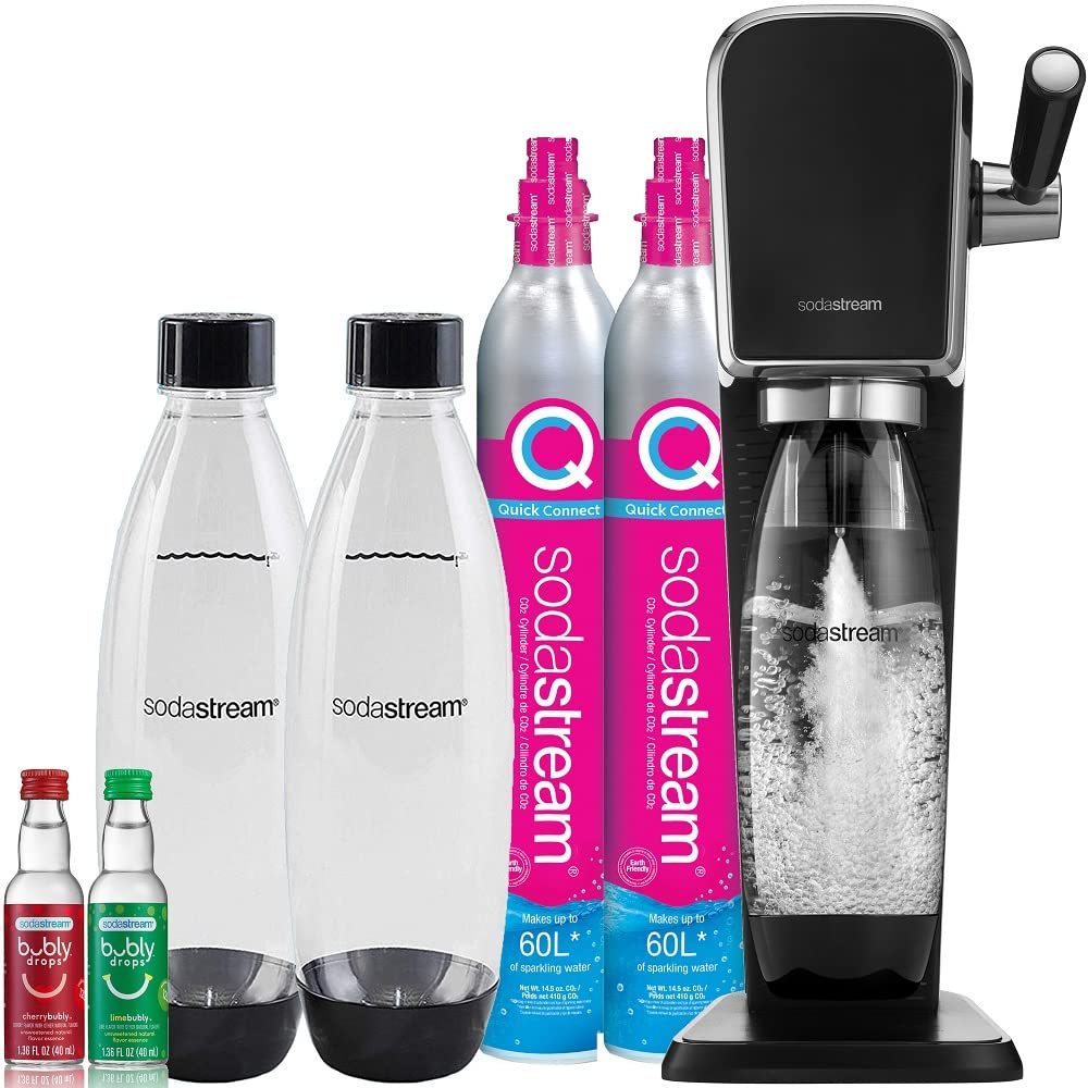 SODASTREAM Duo Black with 60 L CO2 Cylinder, 2 x…