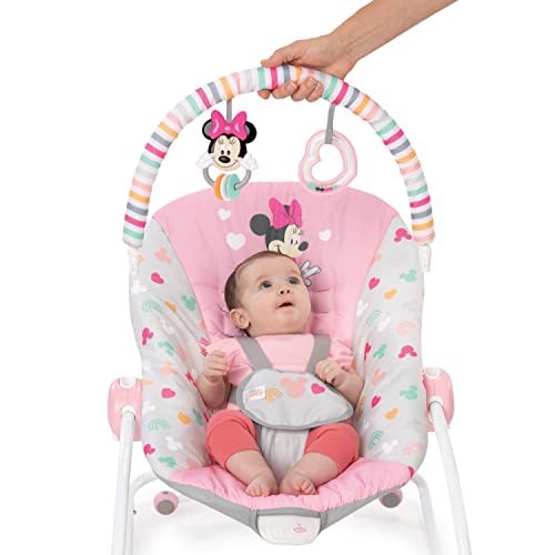 Bright Starts Rosy Rainbow Infant to Toddler Baby Rocker with