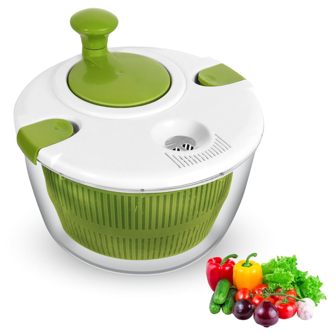 Best Buy MUELLER Large 5L Salad Spinner Vegetable Washer with Bowl