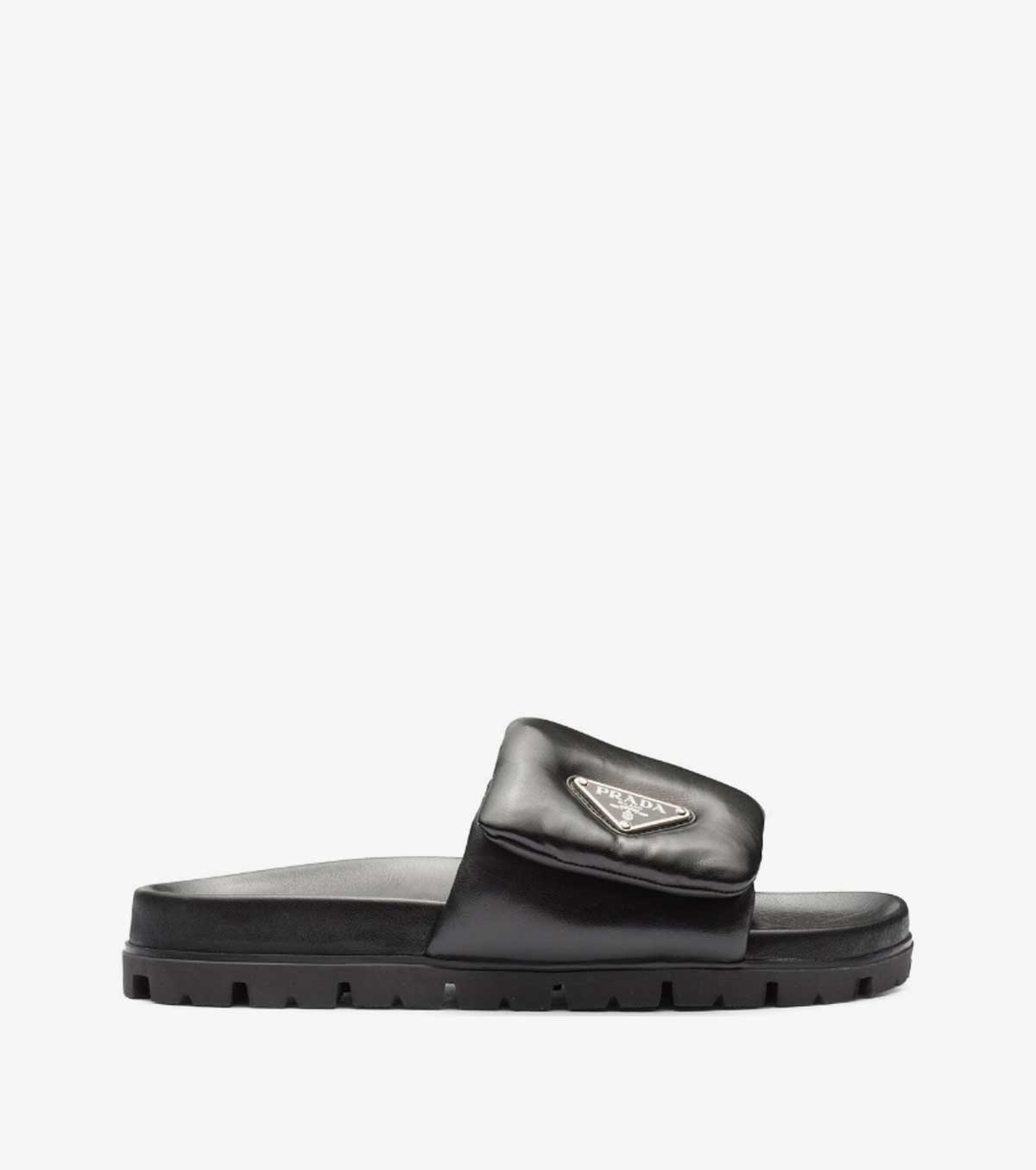 Soft padded nappa leather slides