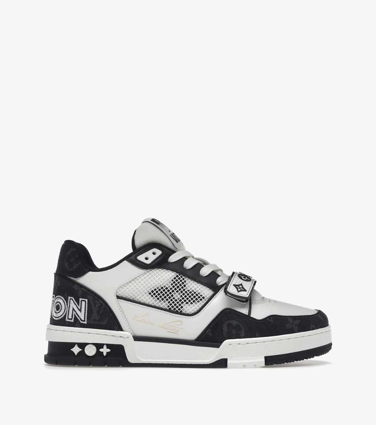 Trainer Monogram Denim Black White