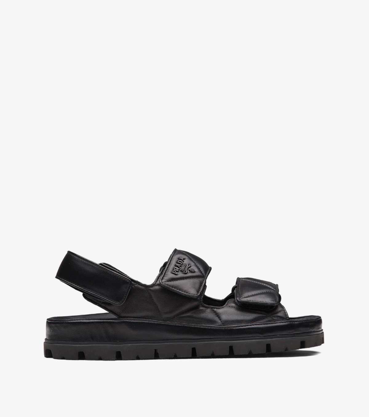 logo-strap chunky sandals
