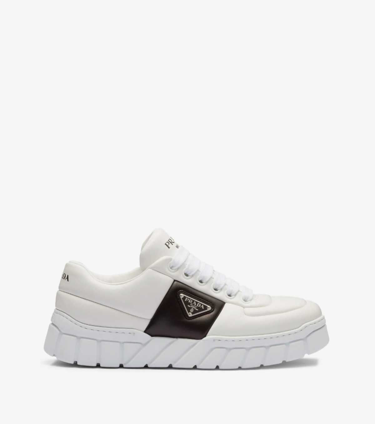 padded leather sneakers