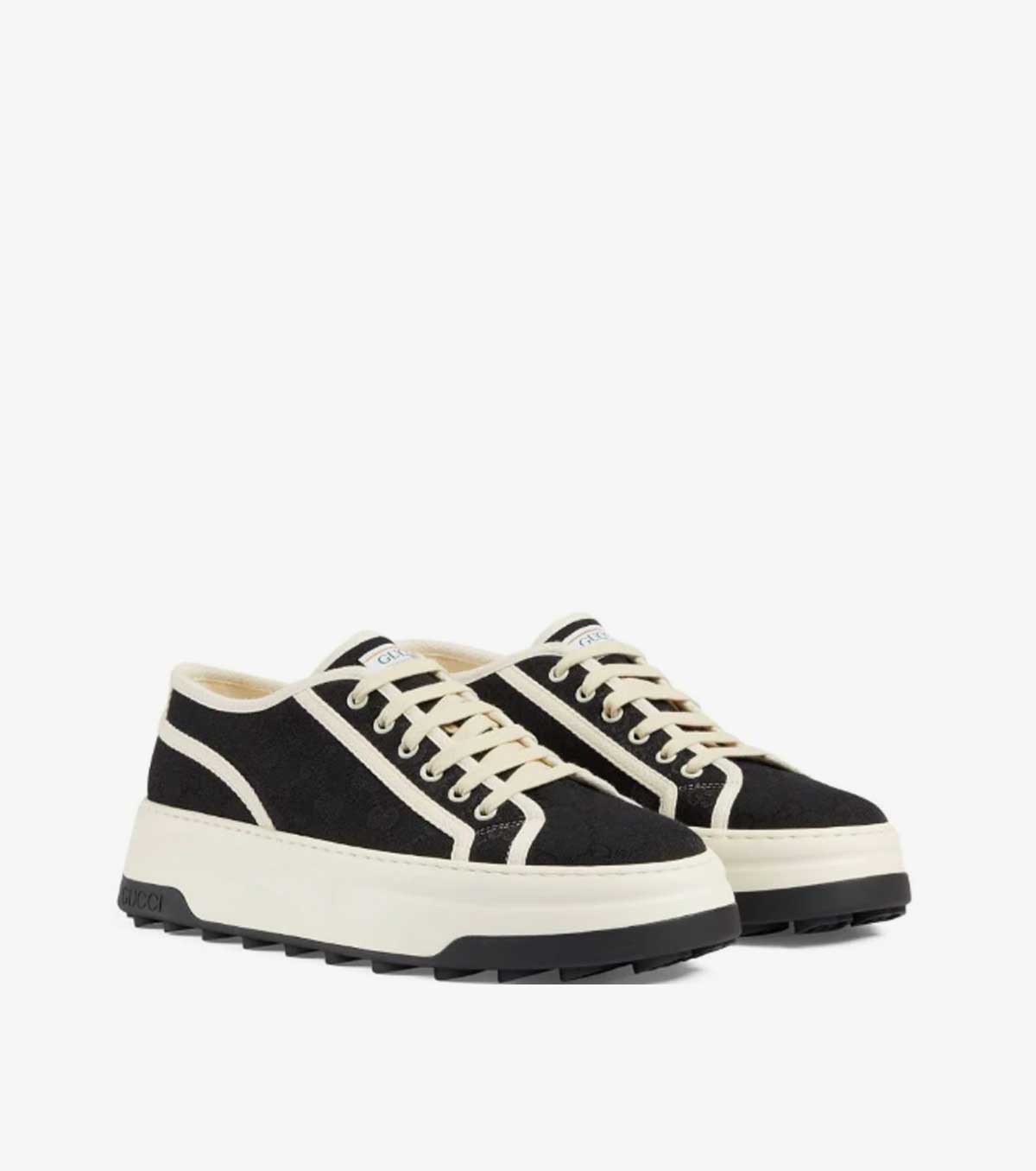 GG-canvas lace-up